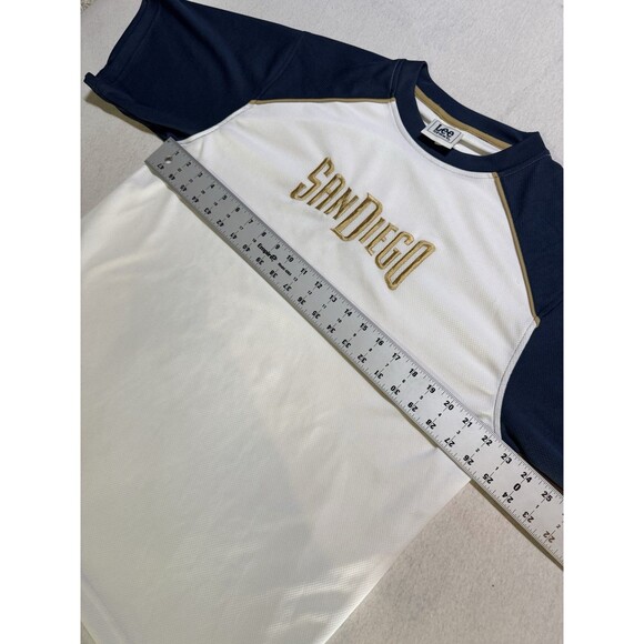 Y2K San Diego Padres Lee Sport Stitched Logo Jersey Shirt Size Large 2005 White - Picture 8 of 9